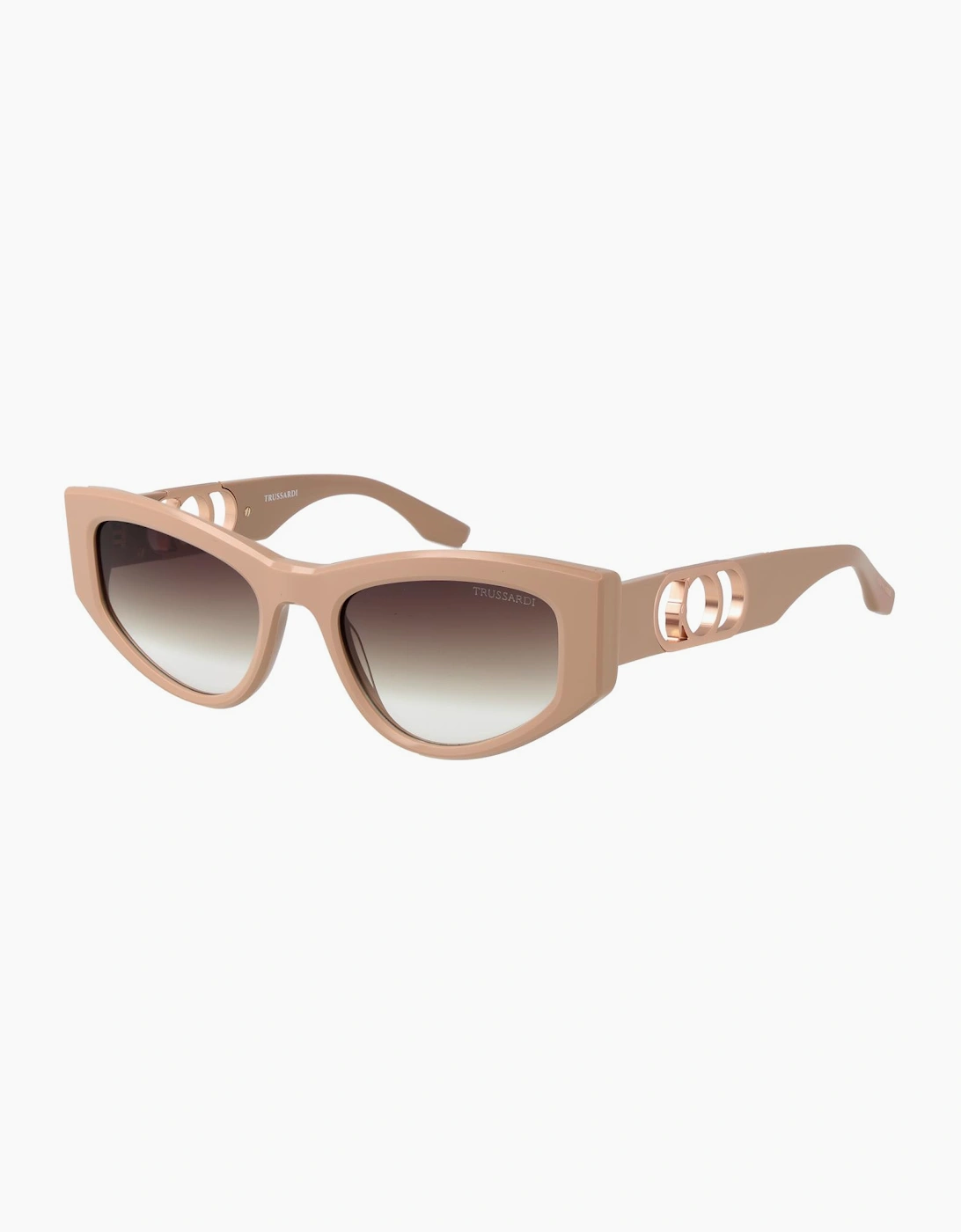 Trussardi Acetate Square Frame Sunglasses - Female - Sunglasses - Beige - One Size - Accessories - Image 3