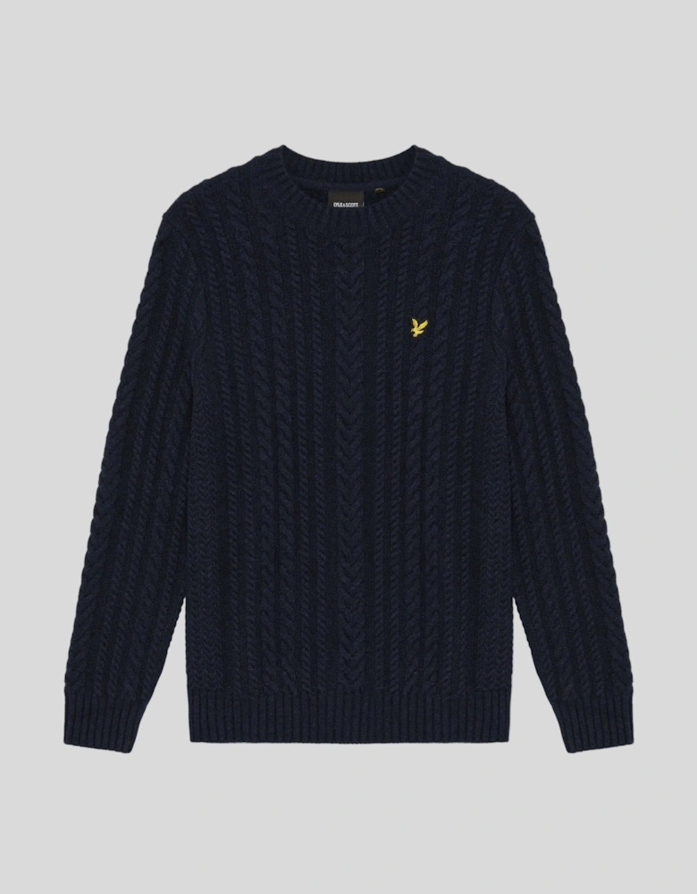 Cable Knit Crew Neck Jumper