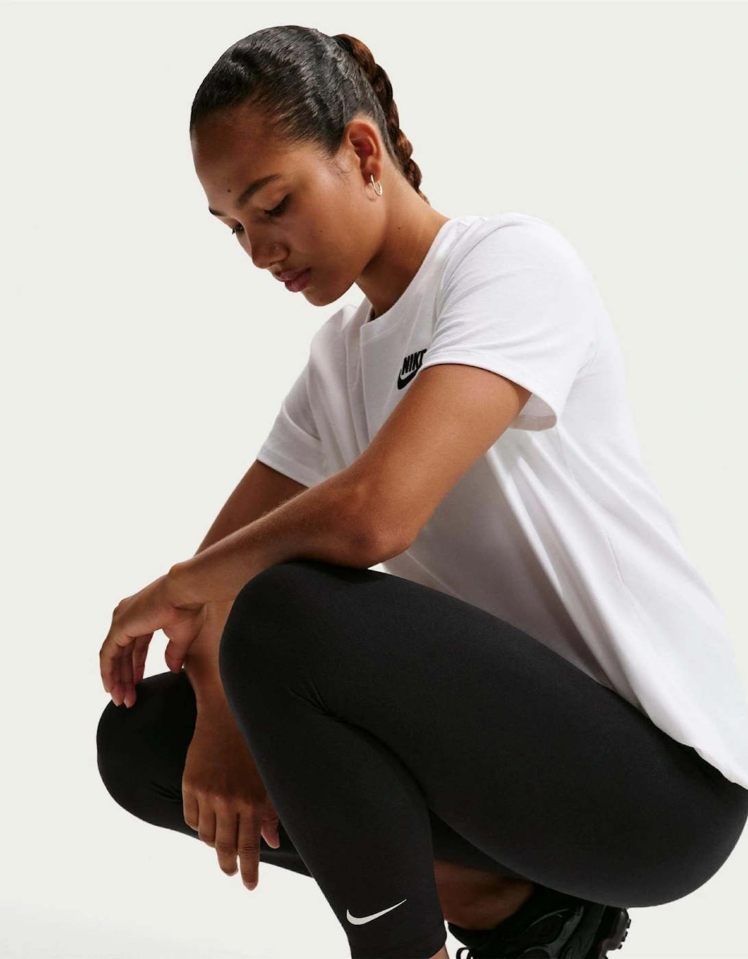 Womens Classic High Waisted 7 8 Leggings