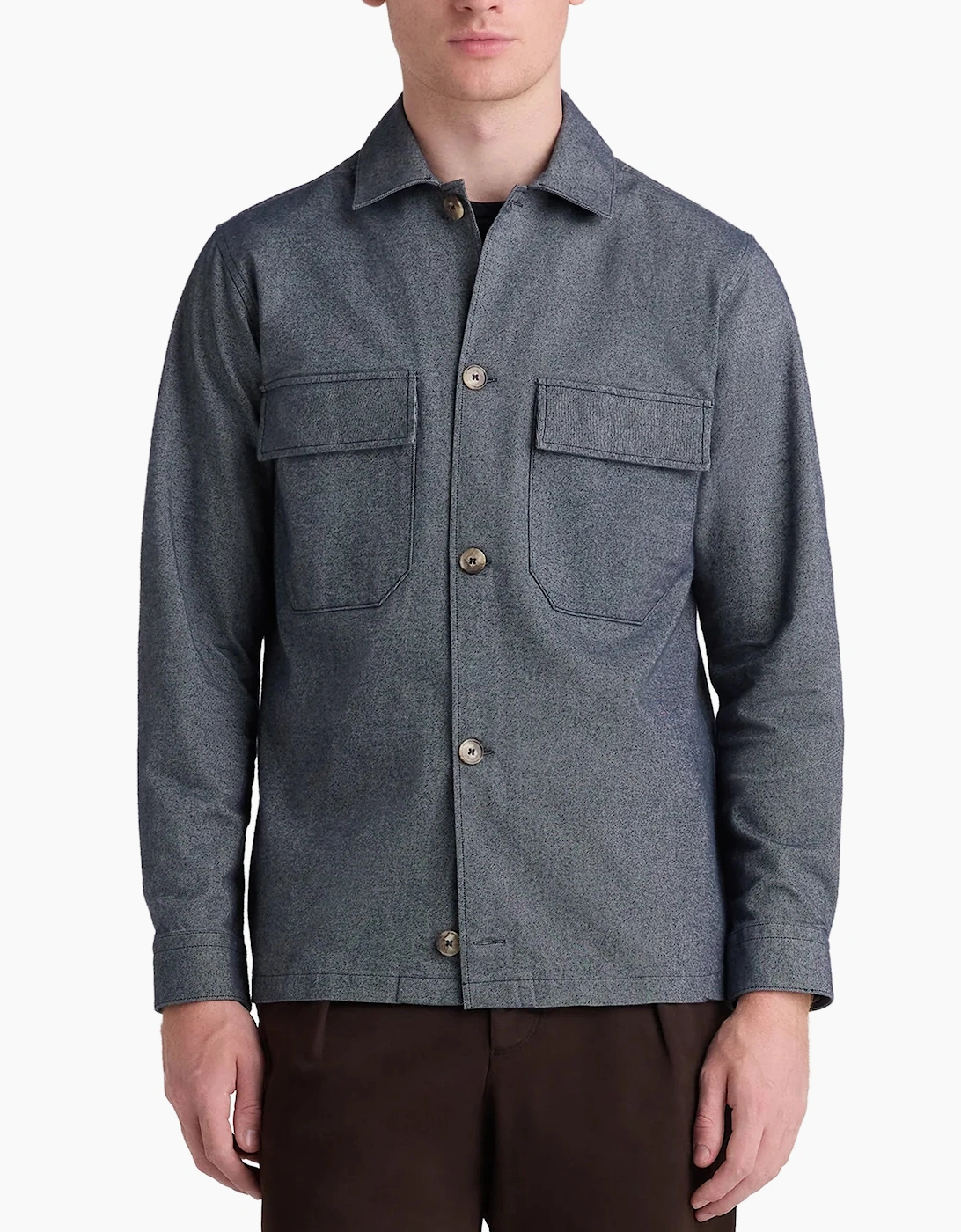 Remus Uomo Cotton Stretch Shacket/Paulo DARK BLUE
