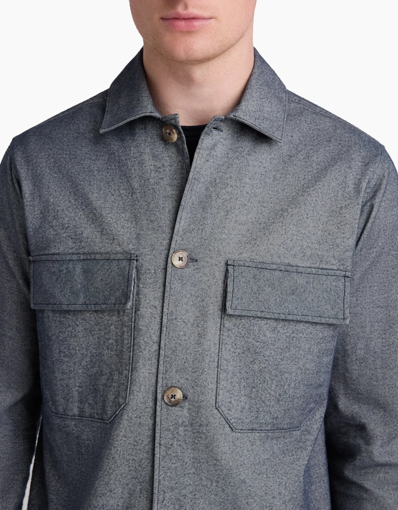 Remus Uomo Cotton Stretch Shacket/Paulo DARK BLUE