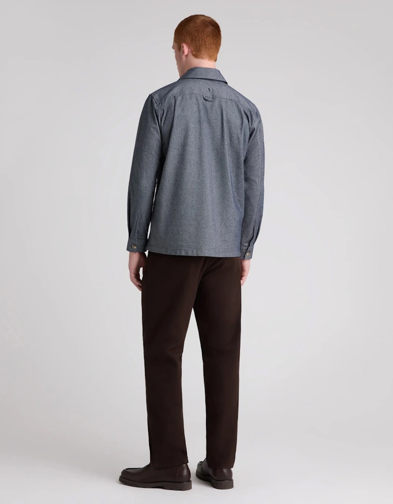Remus Uomo Cotton Stretch Shacket/Paulo DARK BLUE