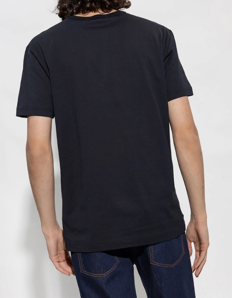 Dolce & Gabbana Plaque Logo T-Shirt Navy