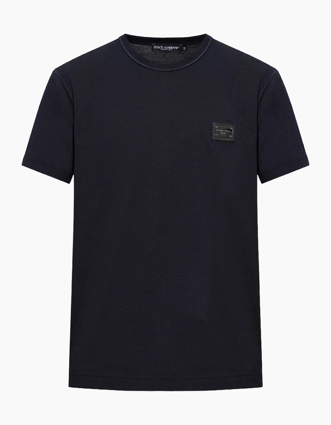 Dolce & Gabbana Plaque Logo T-Shirt Navy