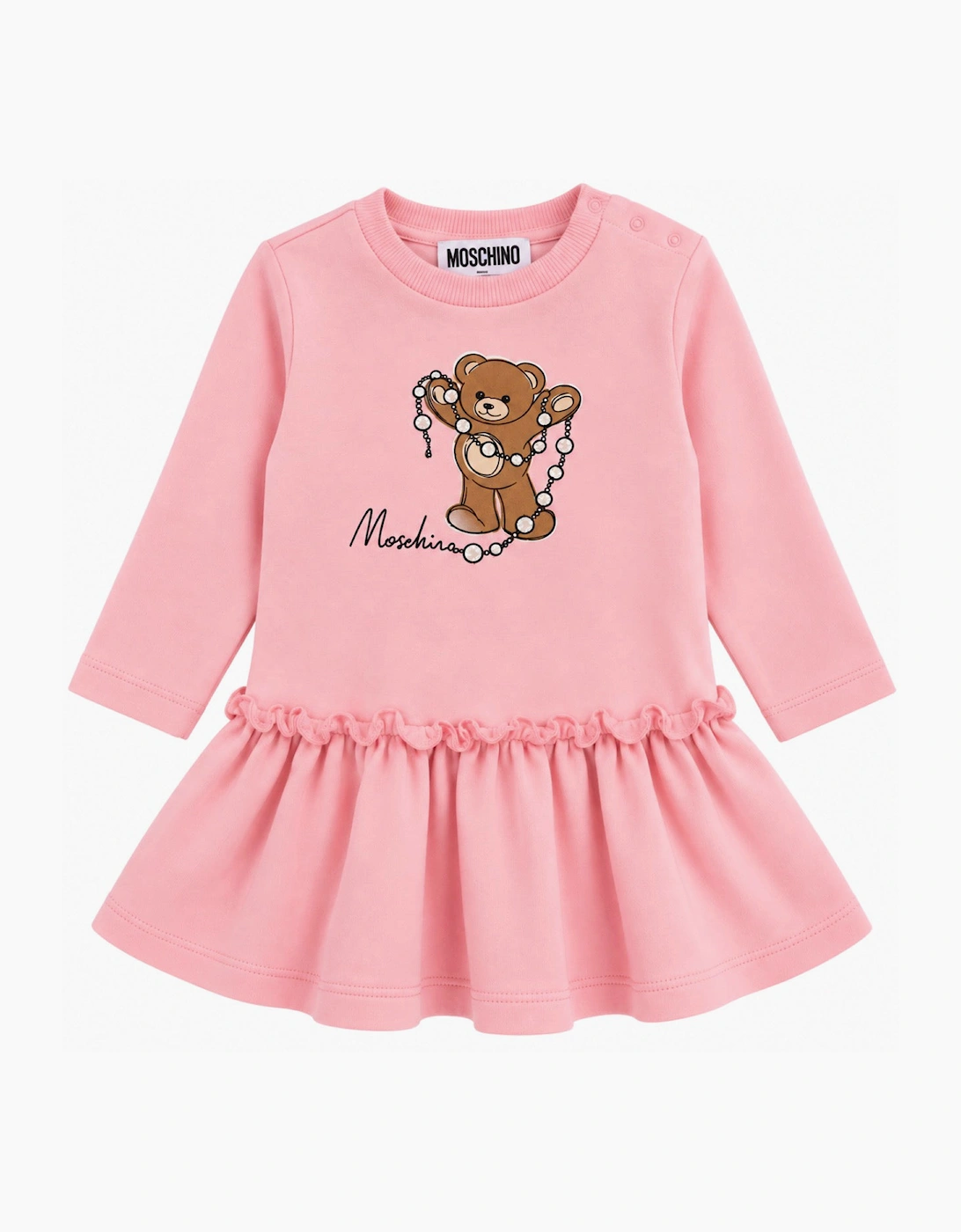 MOSCHINO BABY/TODDLER PINK DRESS MDV0DS