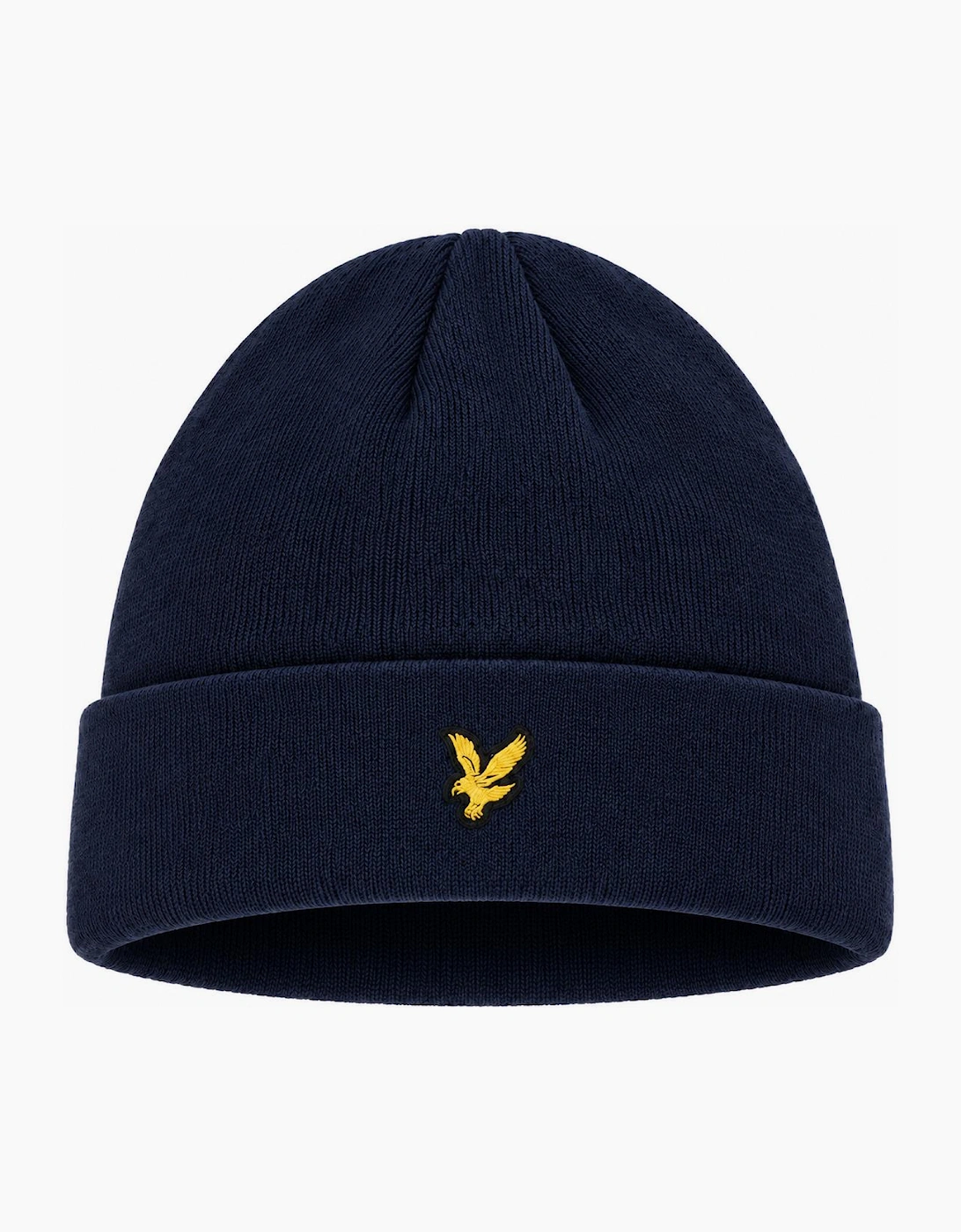 Men's Lyle & Scott Basic Beanie Hat Dark Navy - Size: ONE size