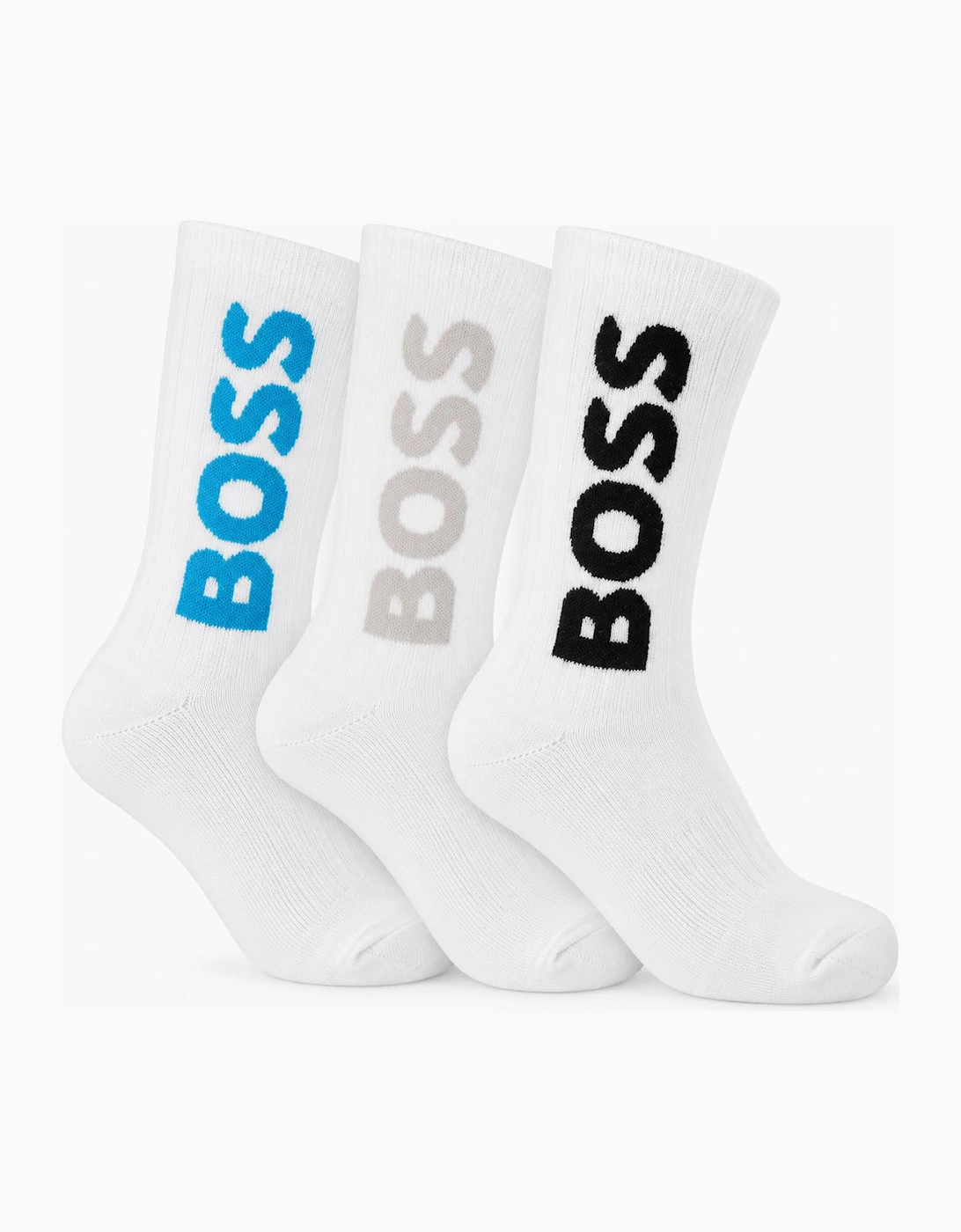 BOSS 3 Pack Sport Socks White