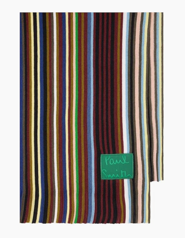 Paul Smith  Iver Stripe Scarf 47 Navy