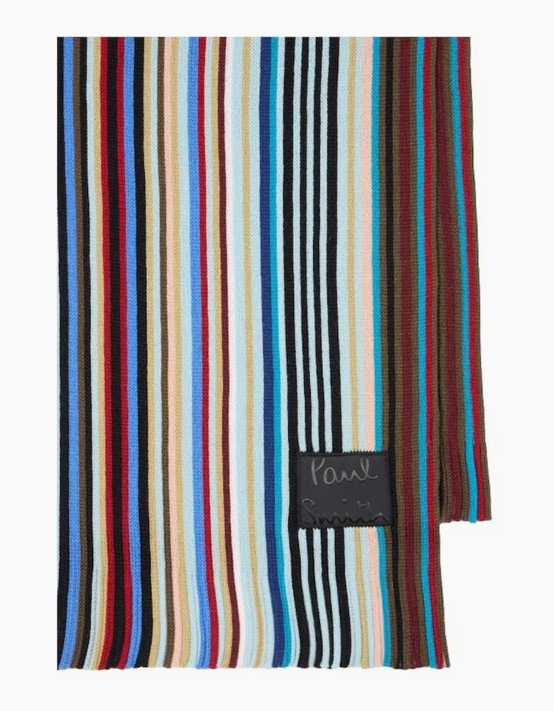 Paul Smith  Iver Stripe Scarf 45 Cobalt