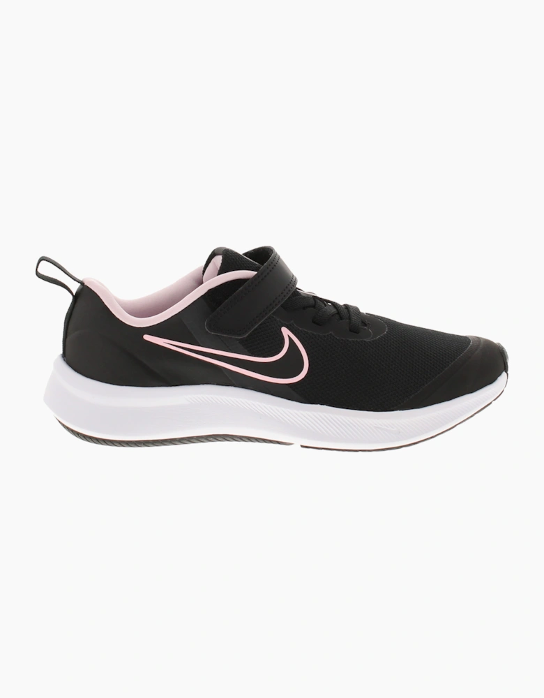 Nike Girls Trainers Star Runner 3 Psv Touch Fastening black UK Size