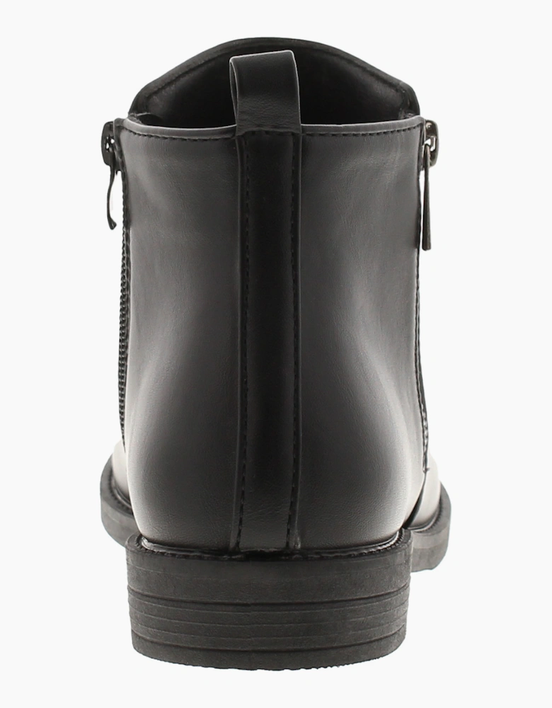 Platino Womens Ankle Boots Holly Zip black UK Size