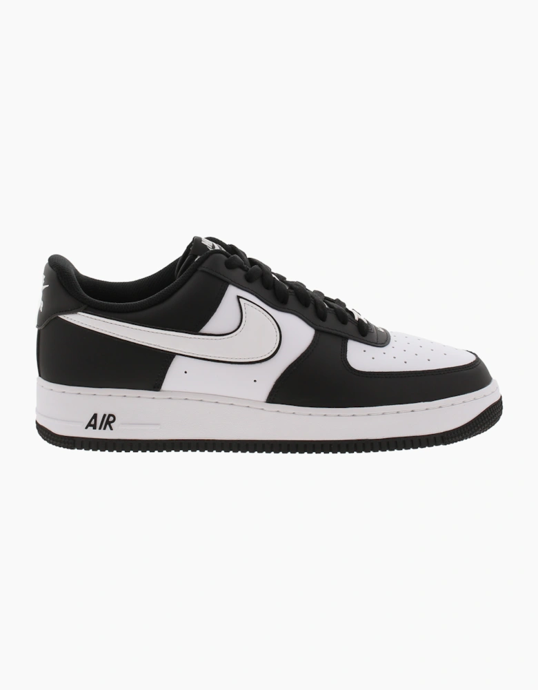 Nike Mens Trainers Air Force 1 07 Leather Lace Up black UK Size