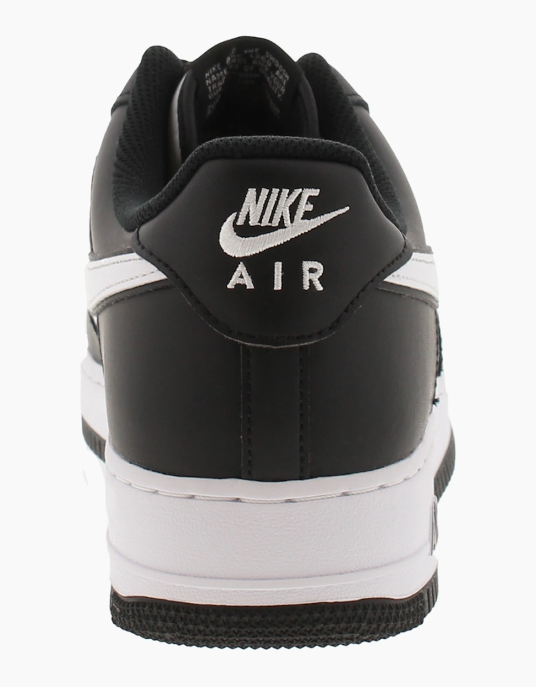 Nike Mens Trainers Air Force 1 07 Leather Lace Up black UK Size