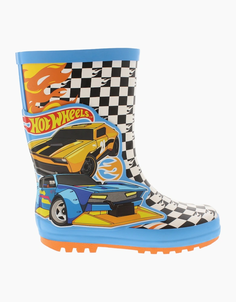 Hot Wheels Childrens Wellies Serge Pull On assorted UK Size