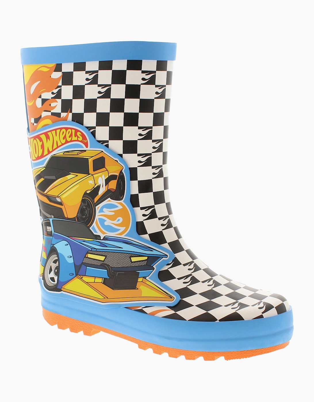 Hot Wheels Childrens Wellies Serge Pull On assorted UK Size
