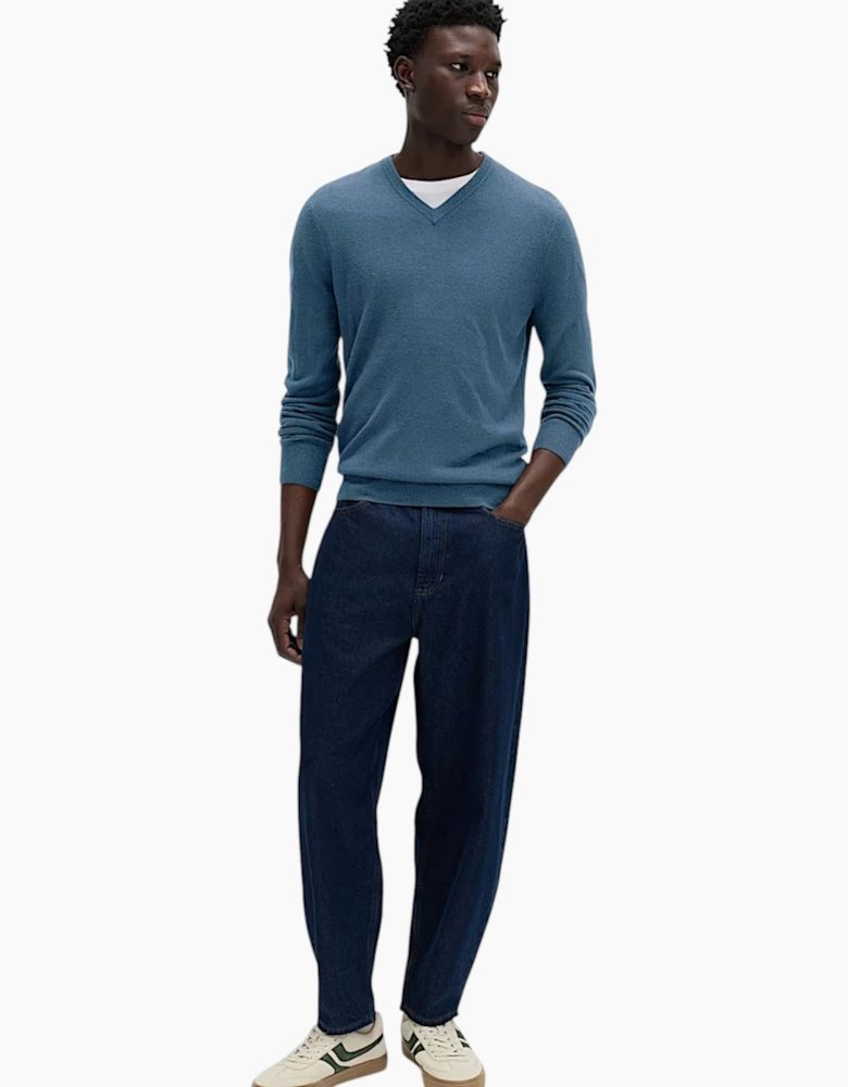 M&S Mens Cashmilon Jumper V Neck Sweatshirt