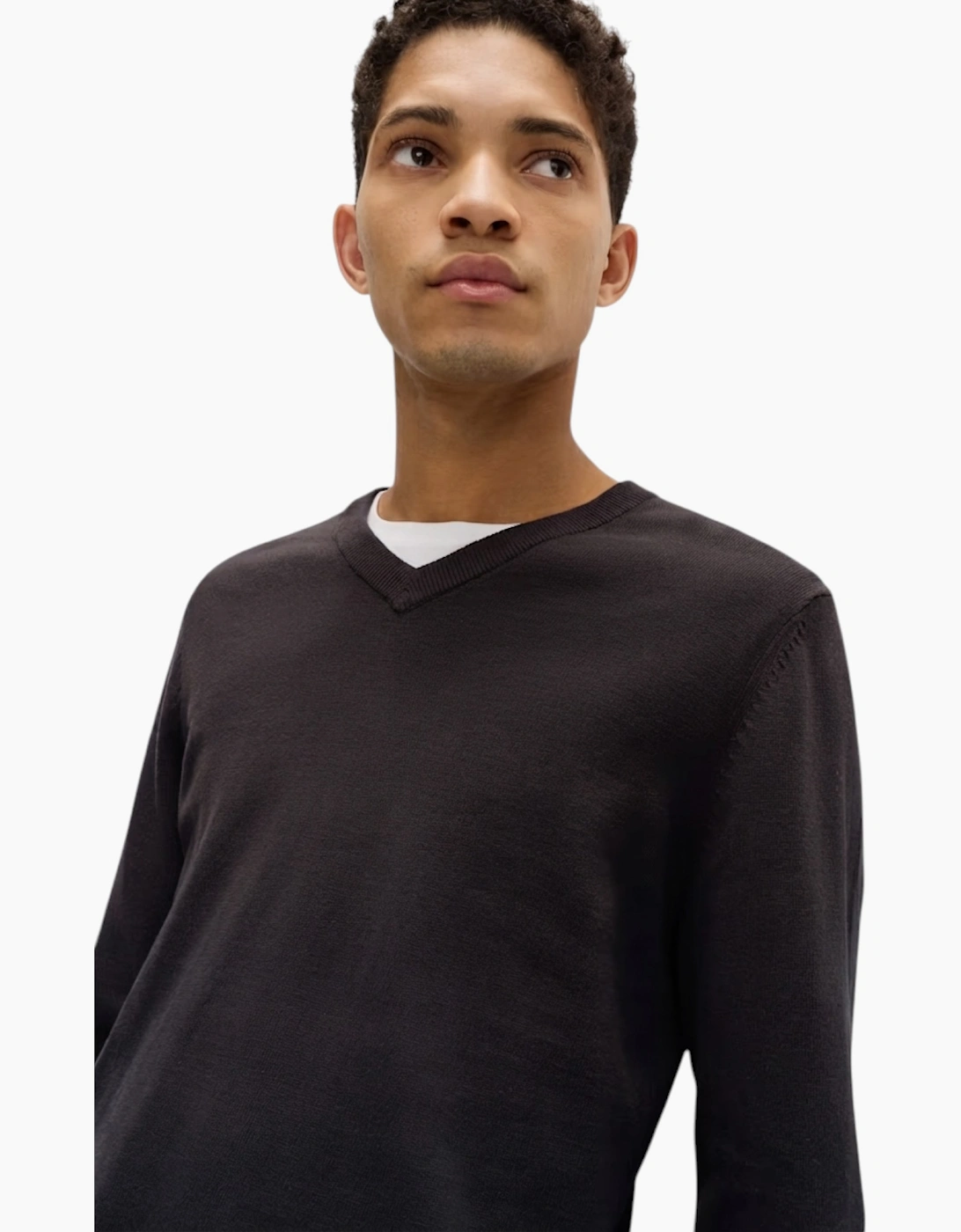M&S Mens Cashmilon Jumper V Neck Sweatshirt