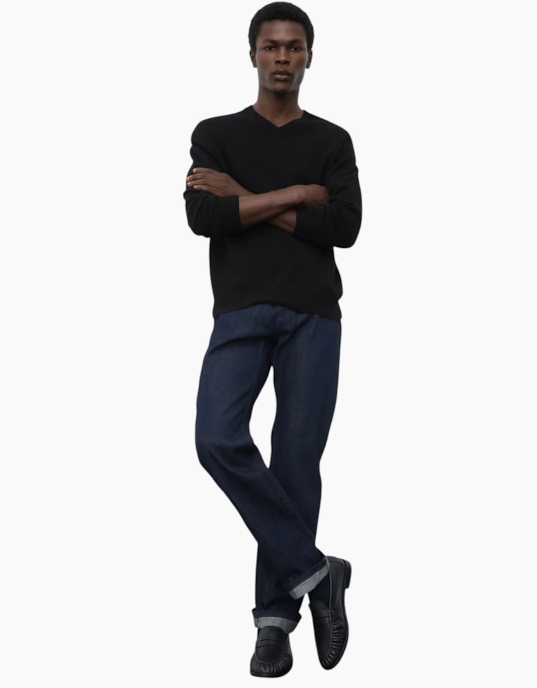 M&S Mens Cashmilon Jumper V Neck Sweatshirt