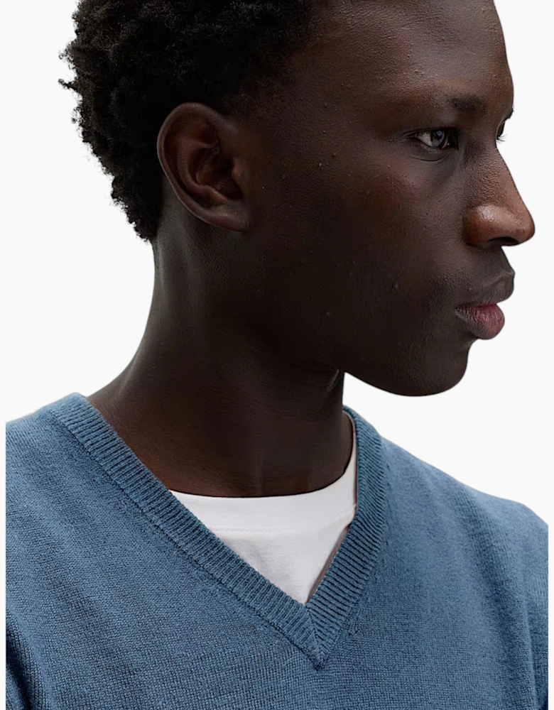 M&S Mens Cashmilon Jumper V Neck Sweatshirt