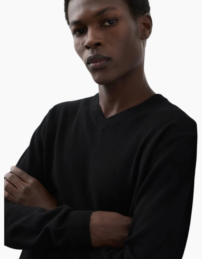M&S Mens Cashmilon Jumper V Neck Sweatshirt
