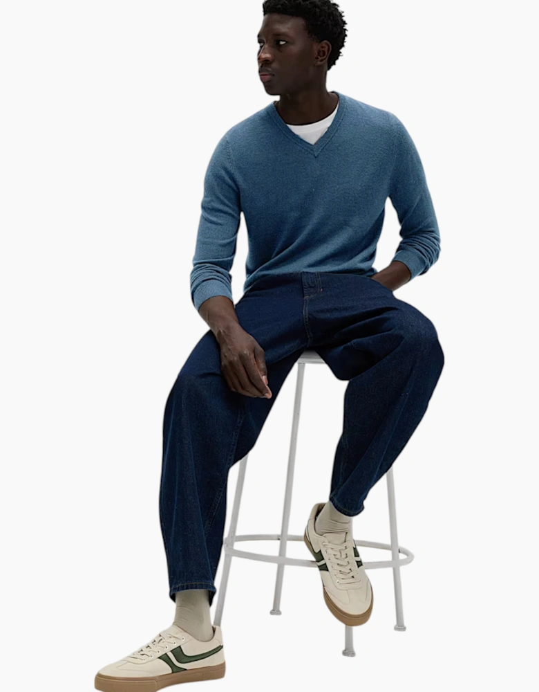 M&S Mens Cashmilon Jumper V Neck Sweatshirt