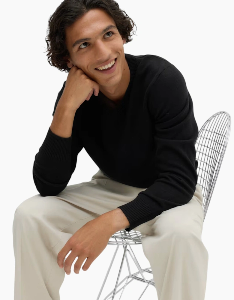 M&S Mens Cashmilon Jumper V Neck Sweatshirt