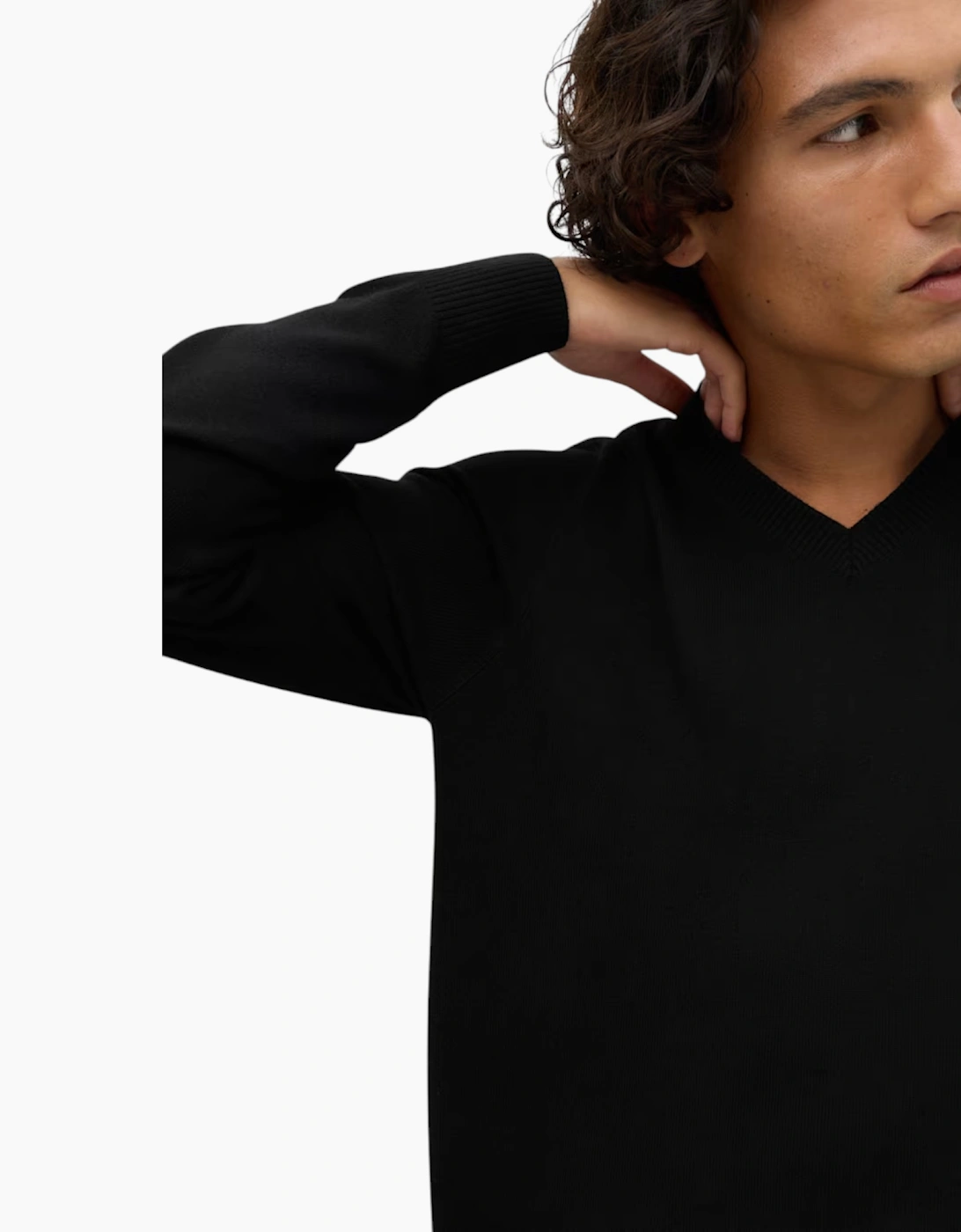 M&S Mens Cashmilon Jumper V Neck Sweatshirt