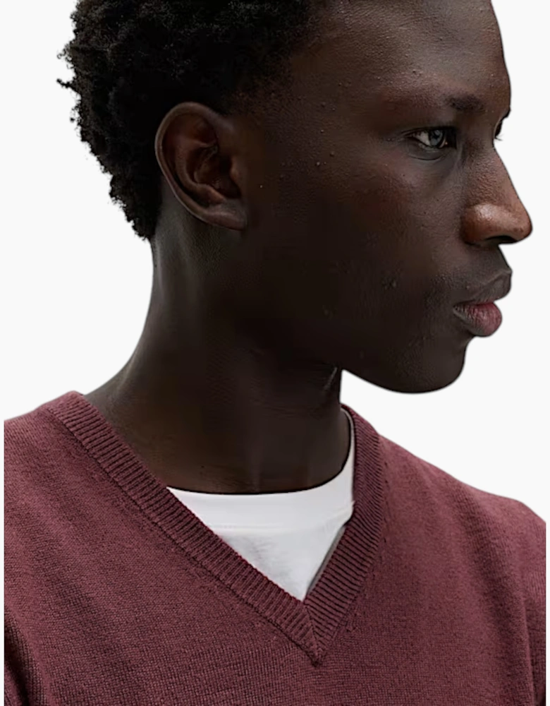 M&S Mens Cashmilon Jumper V Neck Sweatshirt