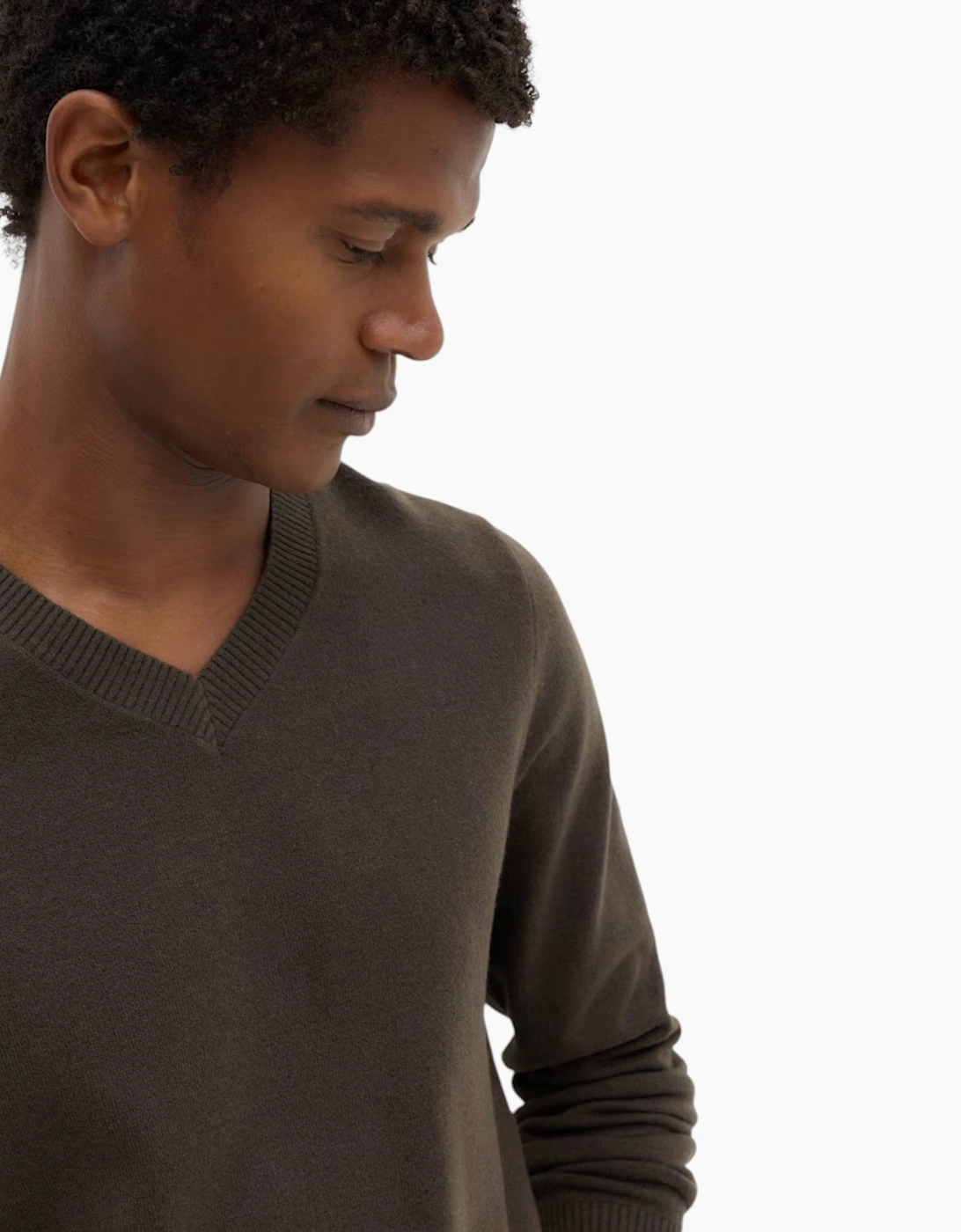 M&S Mens Cashmilon Jumper V Neck Sweatshirt
