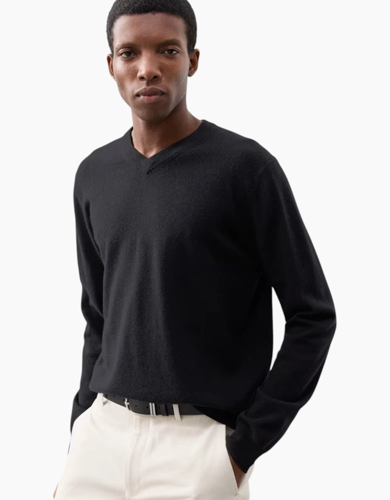 M&S Mens Cashmilon Jumper V Neck Sweatshirt