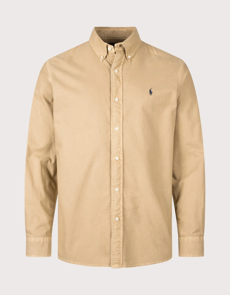 Custom Fit Garment-Dyed Oxford Shirt