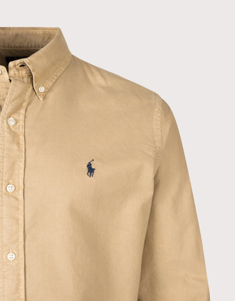 Custom Fit Garment-Dyed Oxford Shirt