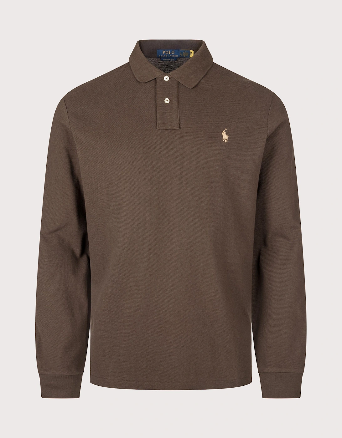 Custom Slim Fit Long Sleeve Polo Shirt