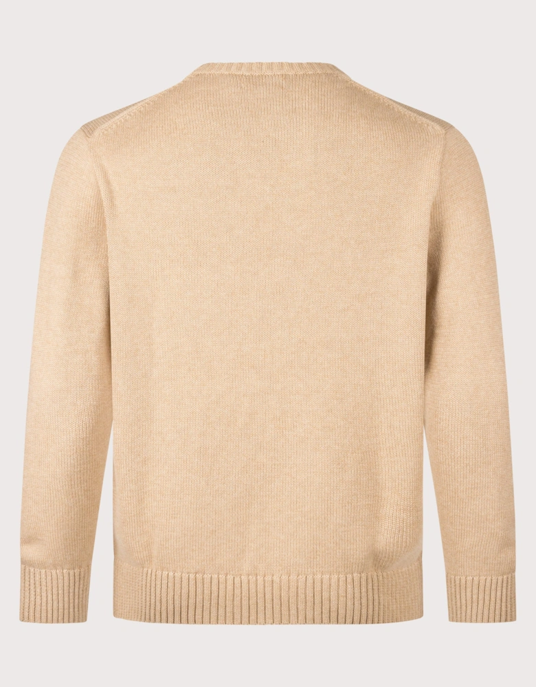 Regular Fit Cotton Crew Neck Jumper
