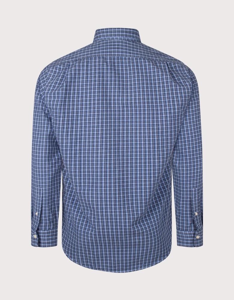 Custom Fit Plaid Oxford Shirt