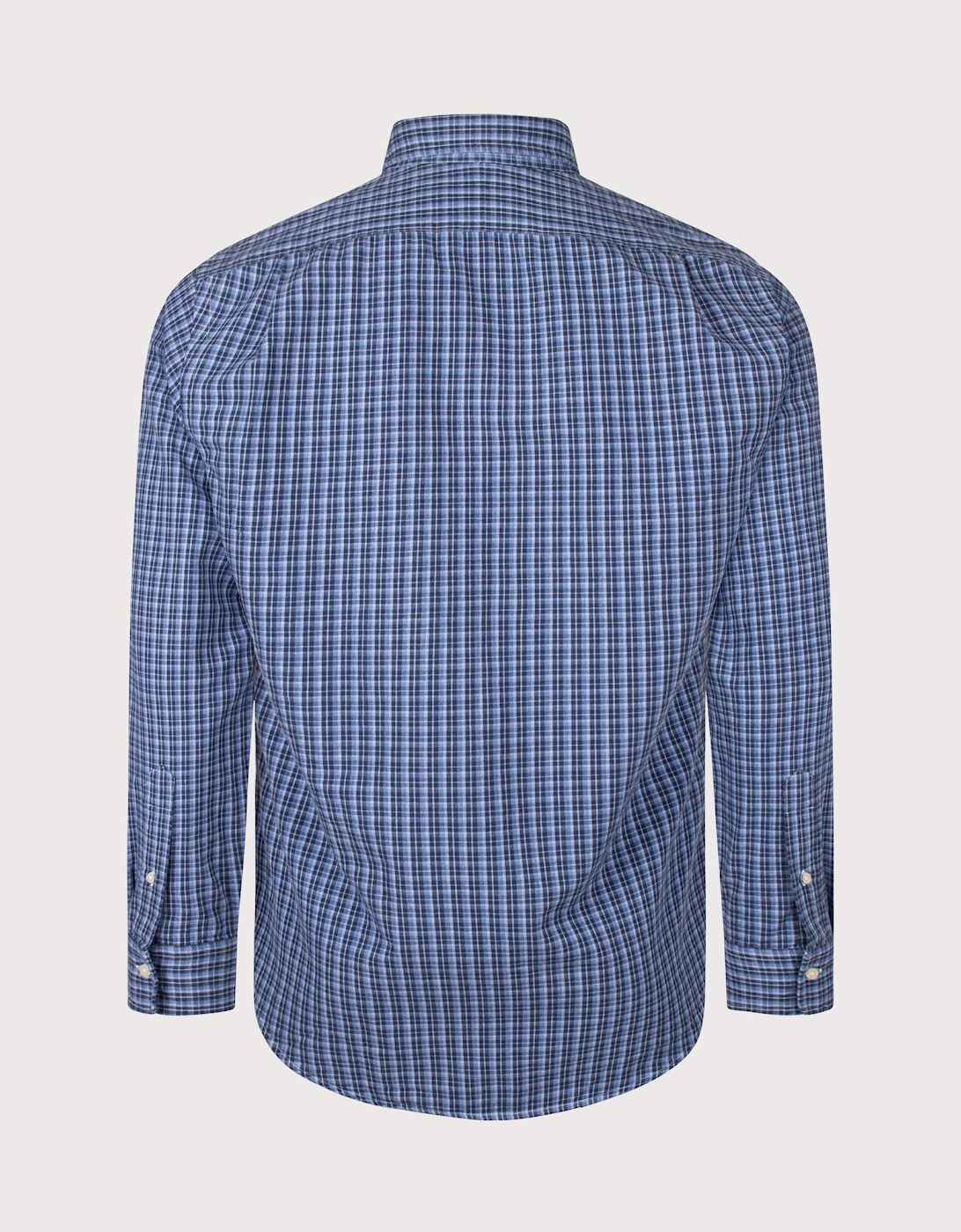 Custom Fit Plaid Oxford Shirt
