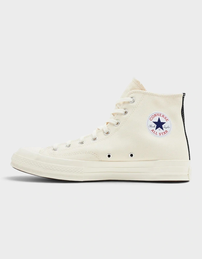 Chuck Taylor All Star 70 Hi Comme des Garcons PLAY Single Heart Milk