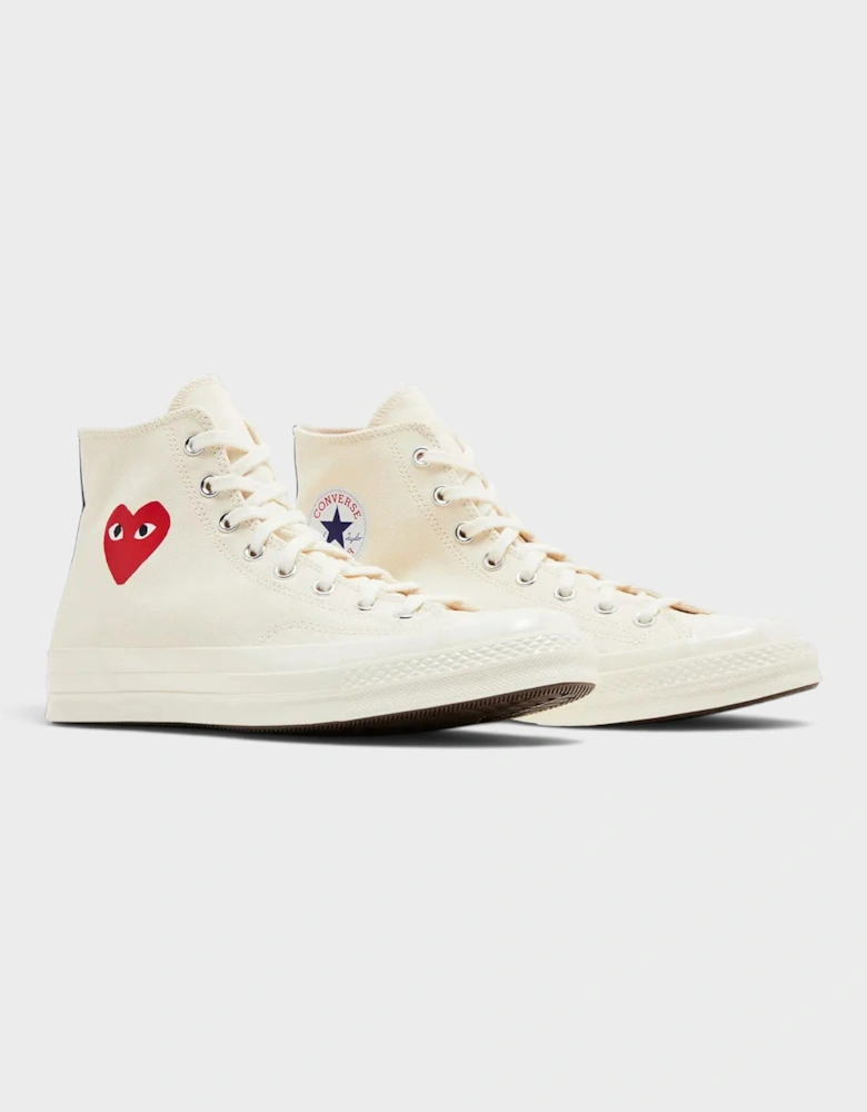 Chuck Taylor All Star 70 Hi Comme des Garcons PLAY Single Heart Milk
