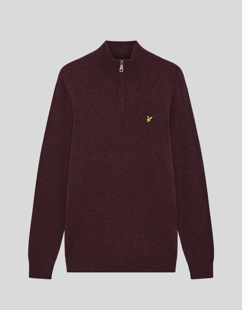 Lambswool Blend 1/4 Zip Jumper