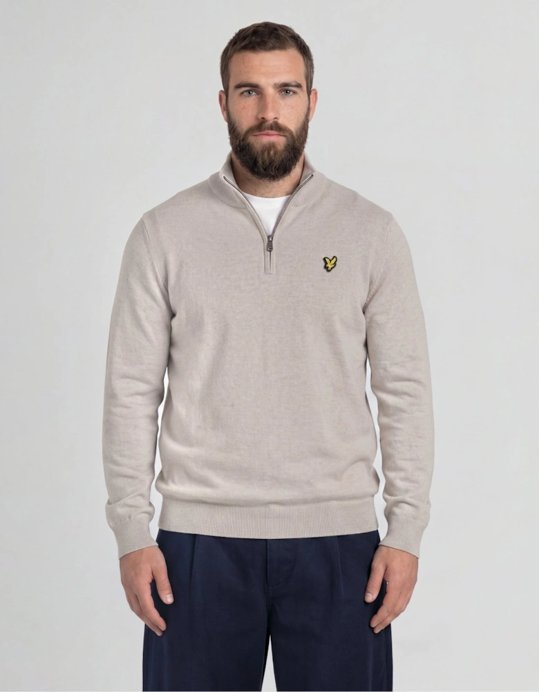 Cotton Merino 1/4 Zip Jumper