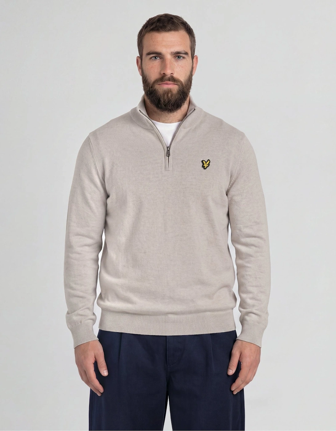 Cotton Merino 1/4 Zip Jumper