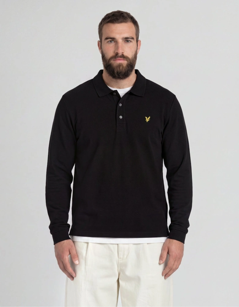 Long Sleeve Polo Shirt Plus