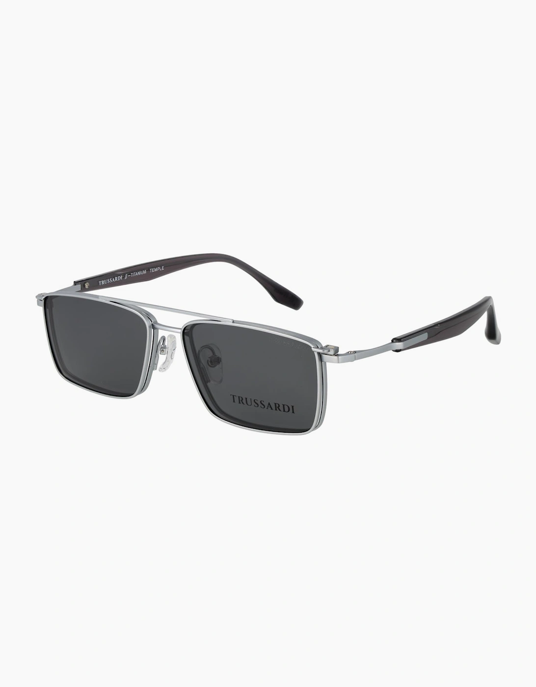 Trussardi Optical Frame TSM1047GT 03A 54 & Sunglasses Clip TSM1047GT 03AG 54