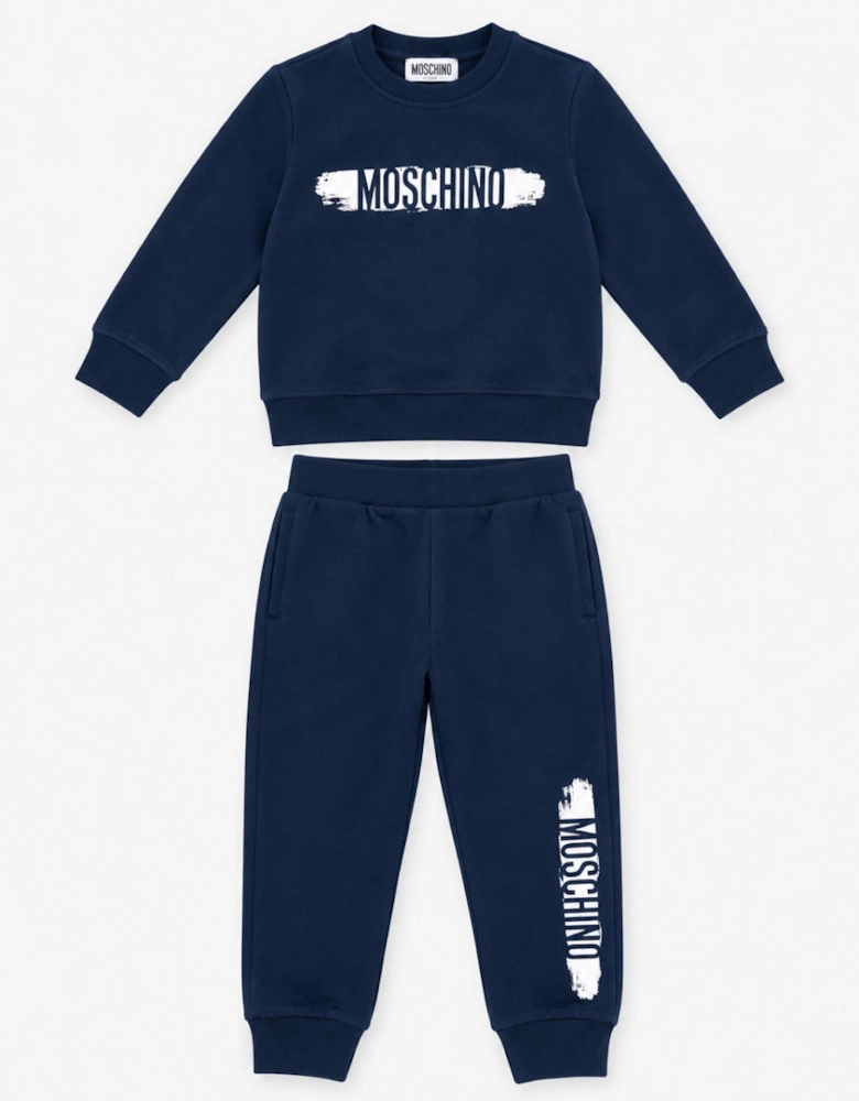 MOSCHINO NAVY BLUE TRACKSUIT HUK04M