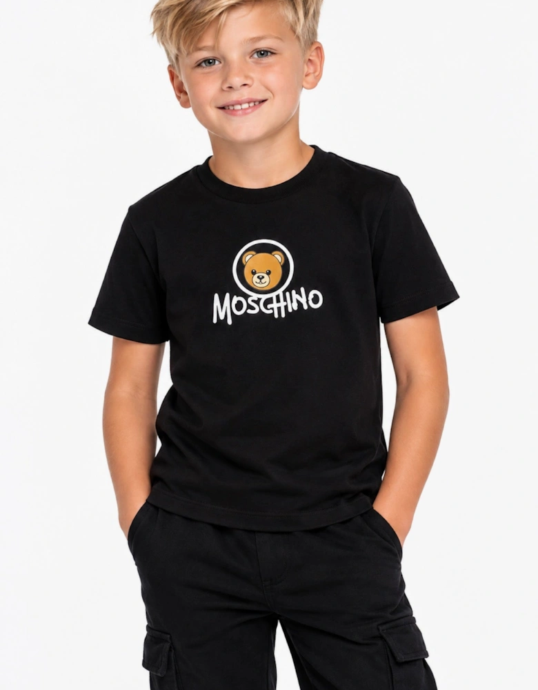 MOSCHINO BLACK  MAXI T SHIRT HMM05W