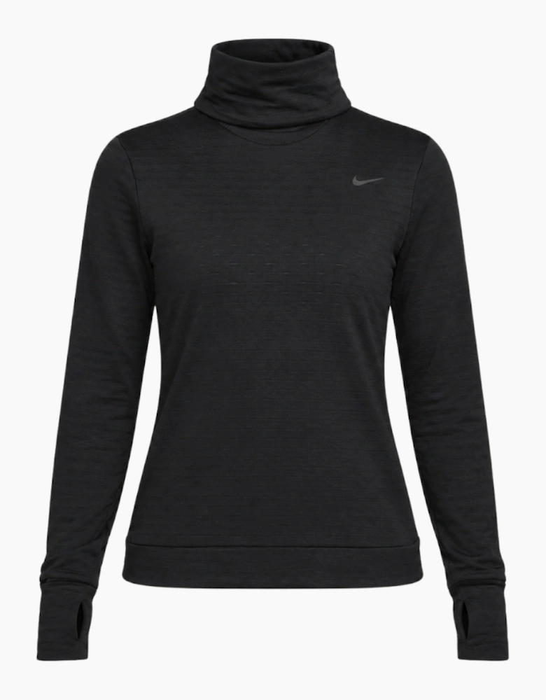 Nike Women's Swift Element Therma-FIT Turtleneck Black Running Top