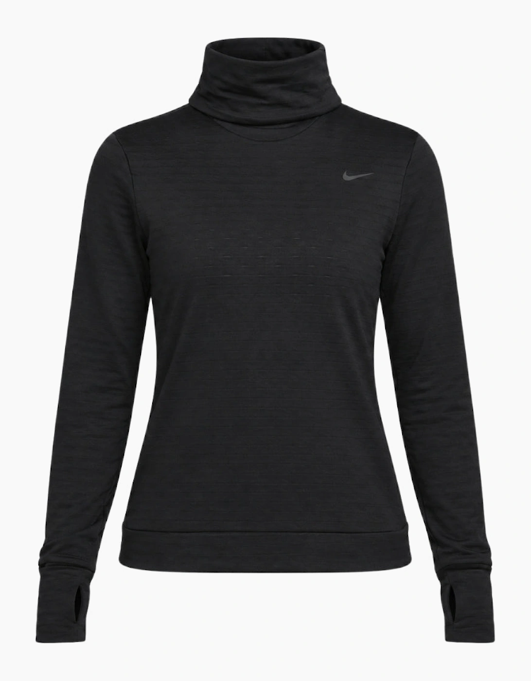 Nike Women's Swift Element Therma-FIT Turtleneck Black Running Top