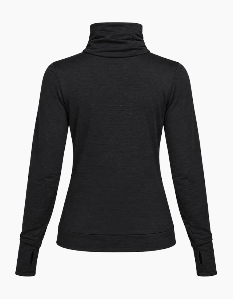 Nike Women's Swift Element Therma-FIT Turtleneck Black Running Top