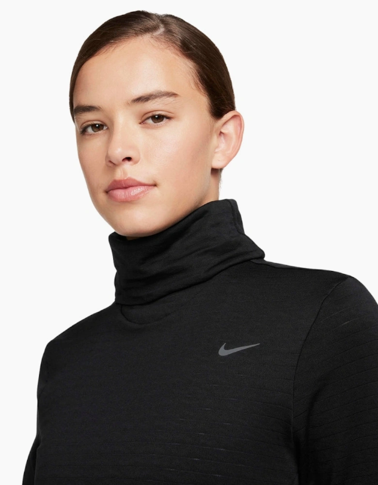 Nike Women's Swift Element Therma-FIT Turtleneck Black Running Top