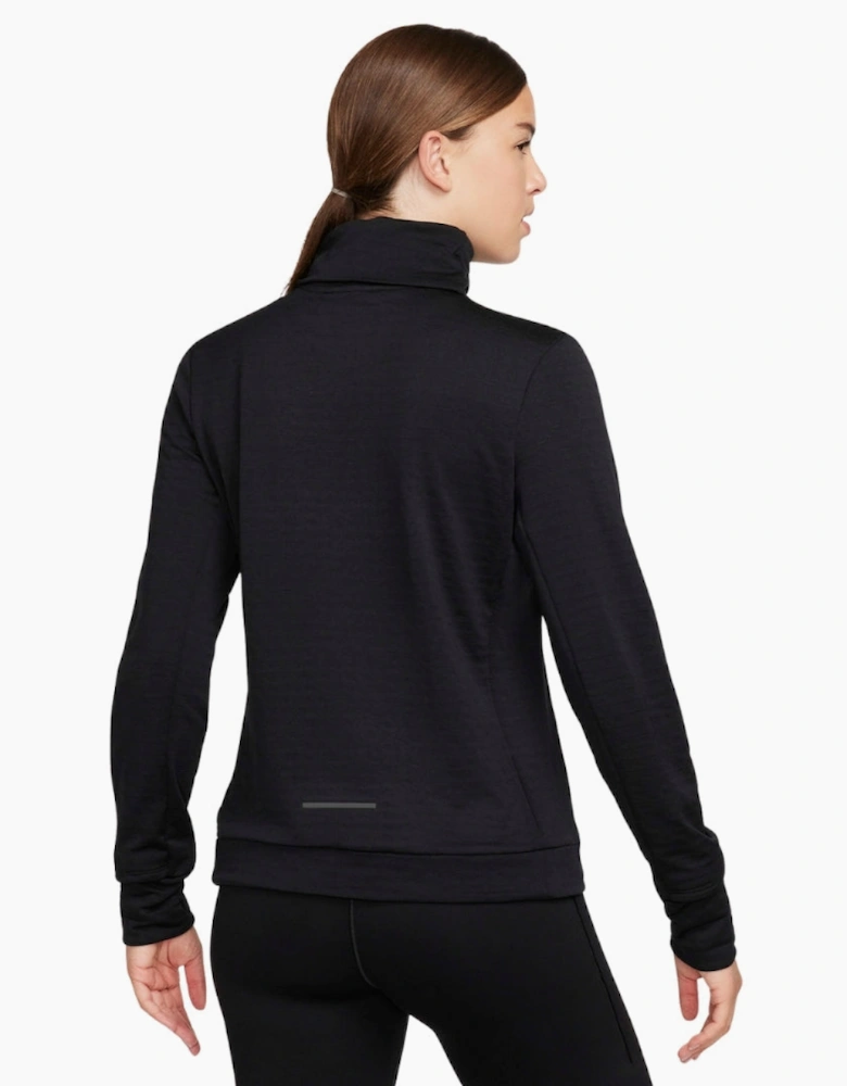 Nike Women's Swift Element Therma-FIT Turtleneck Black Running Top